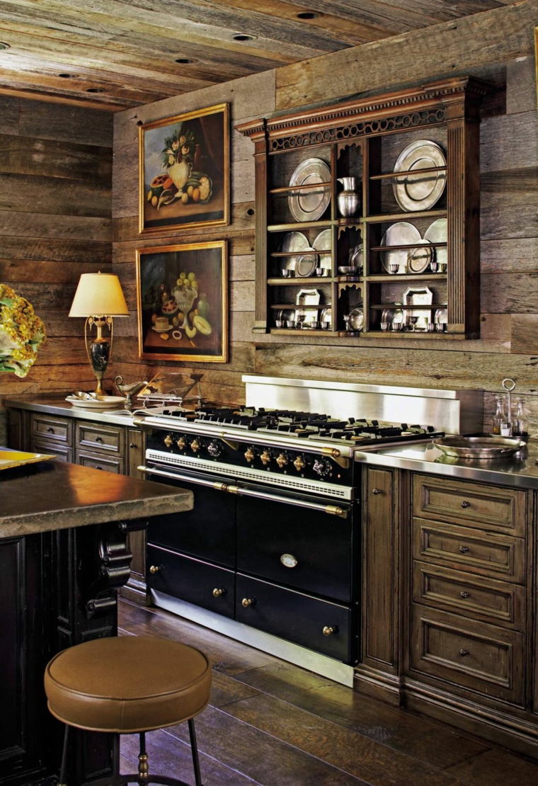 madera diseno cocina interiores diseno rustico ideas