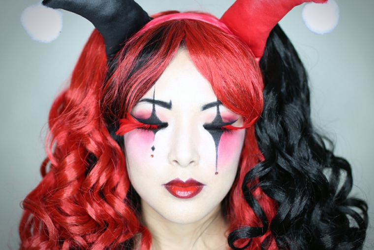 maquillaje original para halloween de harley quinn maquillaje original para halloween harley quinn