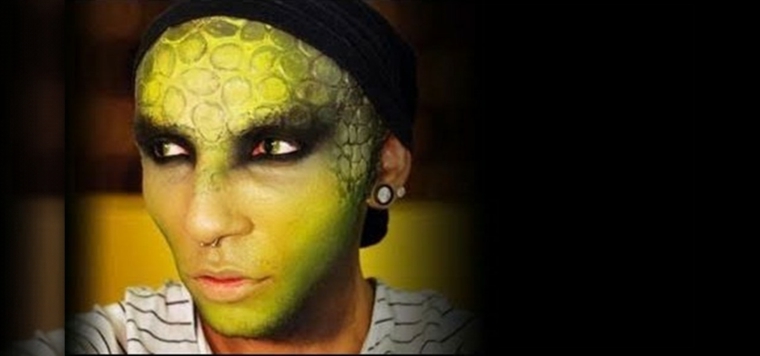 maquillaje para hombre en verde maquillaje para hombre verde