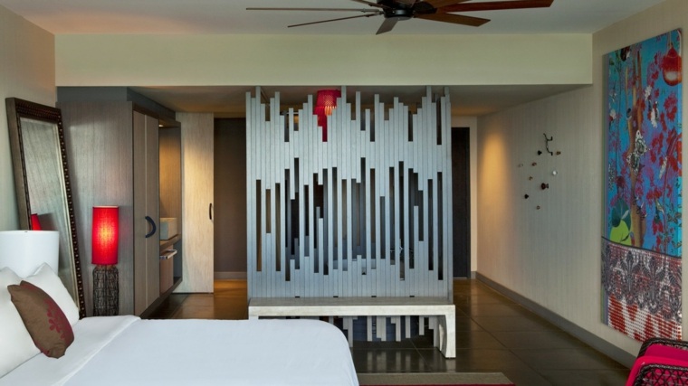 separadores ambientes dormitorio diseno cuadro decorativo opciones ideas