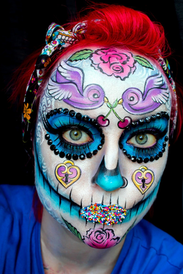 efecto colorido diferente anna czajak rostro estilos colores pinturas