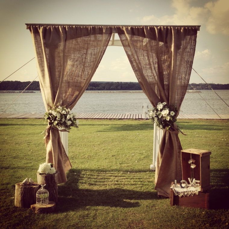 boda vintage decoración exterior