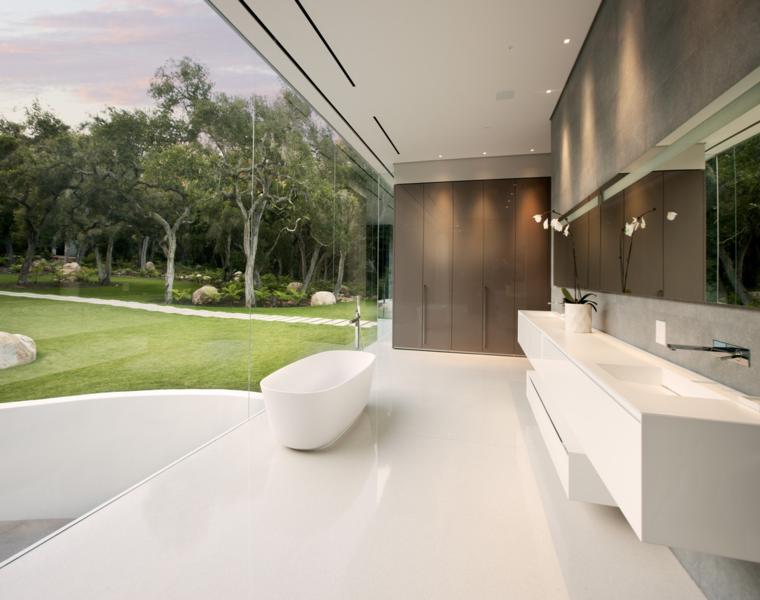 baño lujoso estilo minimalista