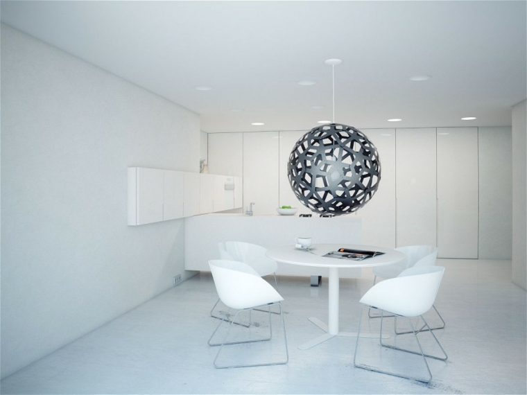 decoracion de interiores minimalista comedor disenado modom vizualizado ideas