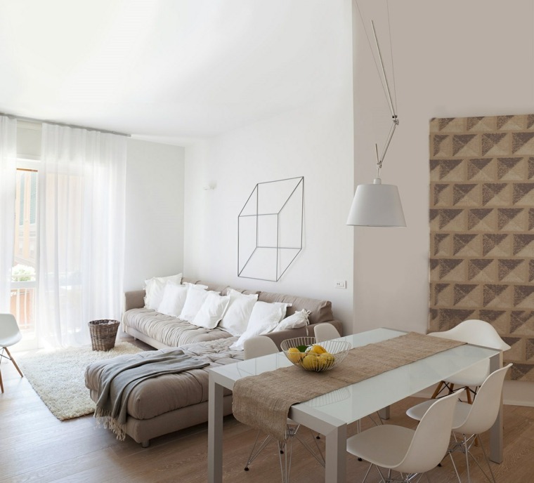 decoracion minimalista fotos salones apartamento pequeno ideas