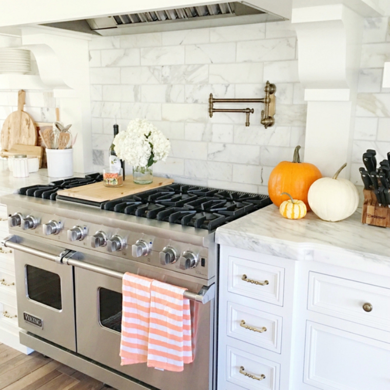 decoración para cocinas blancas