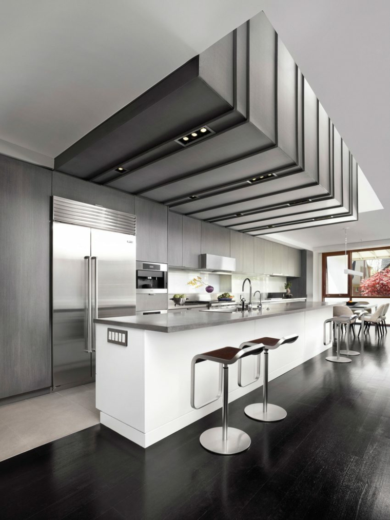 cocina en gris y blanco decoracion y diseno de cocinas tongtong ideas
