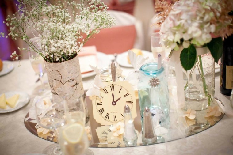 decoración de bodas vintage mesas elegantes