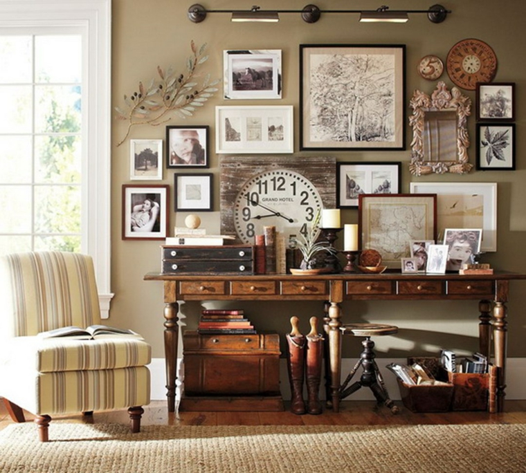 decorar con fotos estilo retro