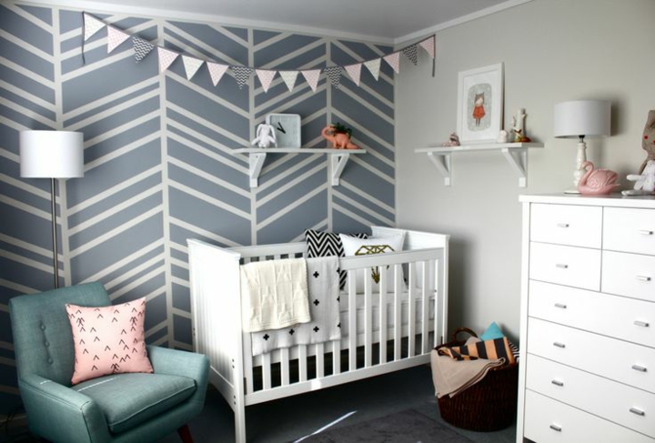 decorar paredes diseño para habitaciones decorar paredes diseño modernas geometrica infantil