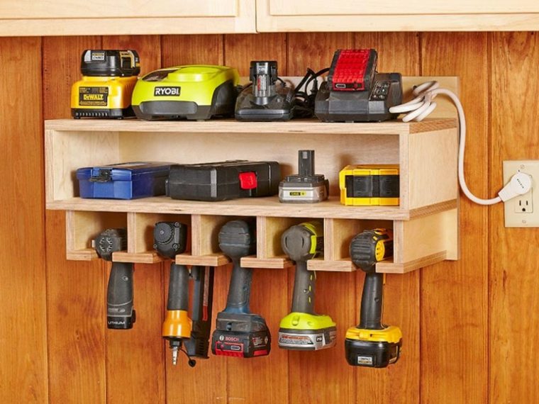 estante para herramientas madera