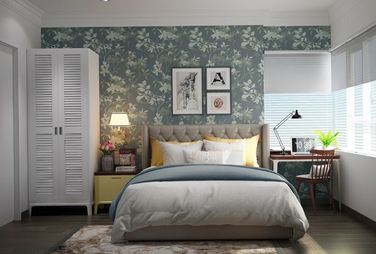 fotos de dormitorios vintage inspirado flores