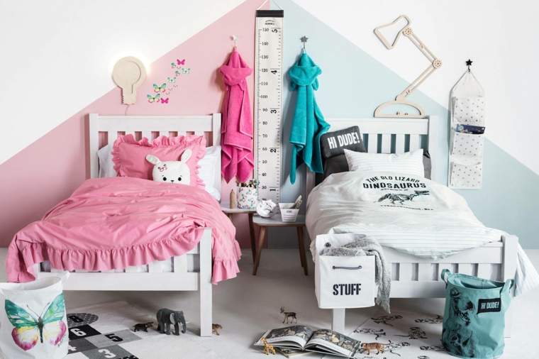 dormitorio para dos niños habitaciones ninos espacios compartidos ideas