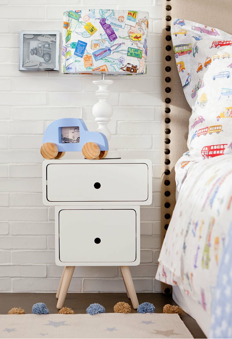 ideas de mesitas de noche habitaciones ninos mesita noche lampara ideas
