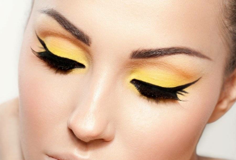 maquillarse los ojos de amarillo maquillarse los ojos amarillo