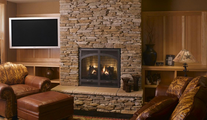 madera combinada con rocas muebles calidos aspectos casas materiale combinacioness