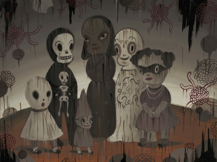 cuadro de Hallowen terorífico personajes cuadro hallowen terorífico