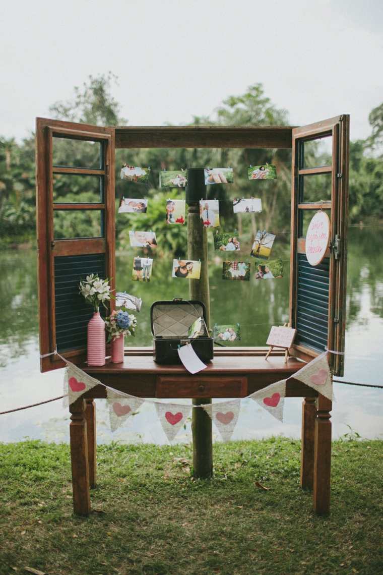photocall para bodas diseno original mesa ideas