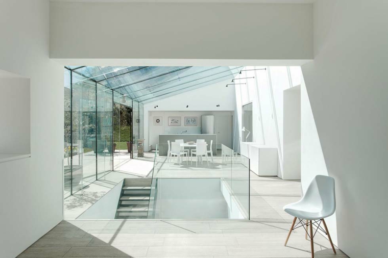 tejados de cristal modernos