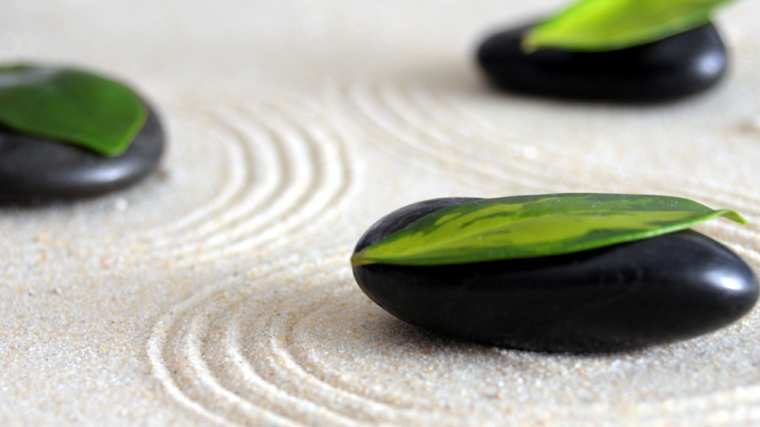 Zen jardines, elementos para decorarlos