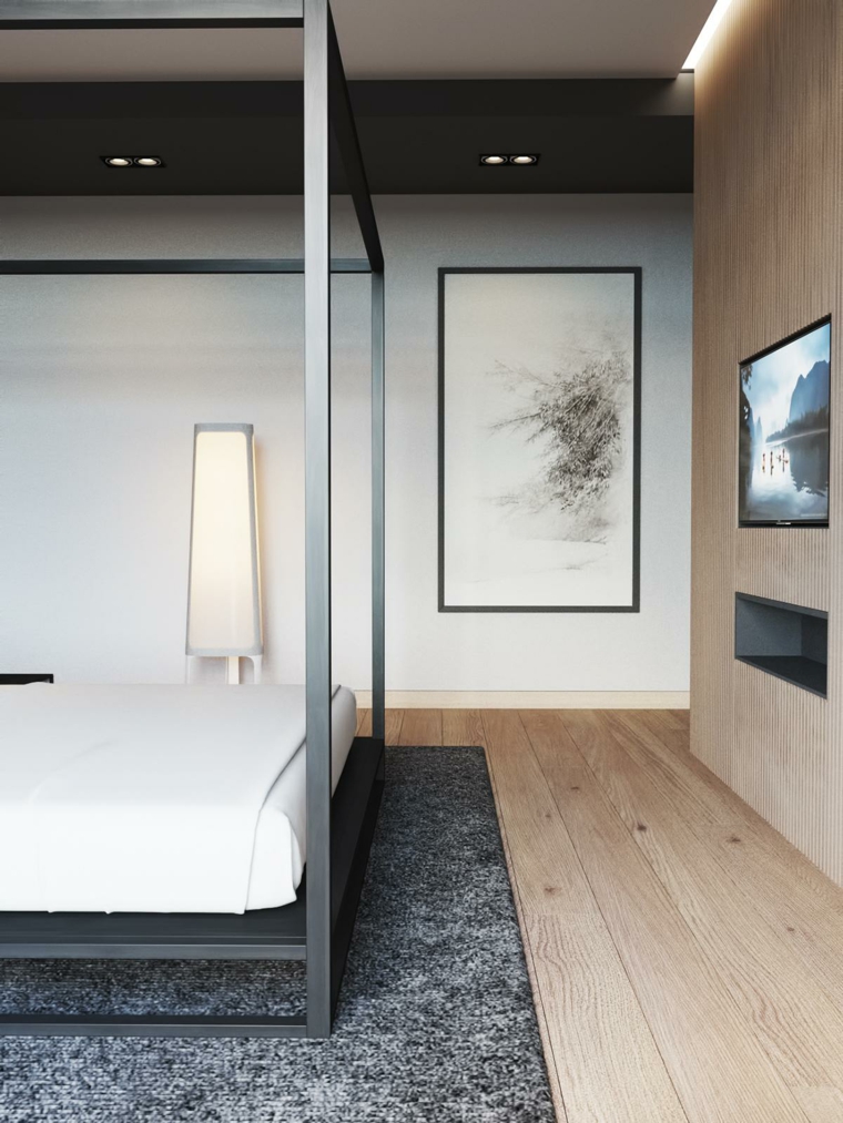 habitaciones de Inna Shapovalova Inna Shapovalova cama moderna