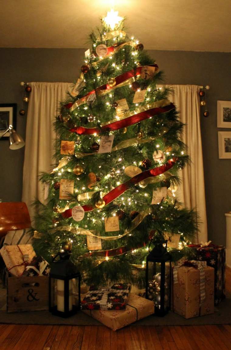 árboles de navidad decorados modernos