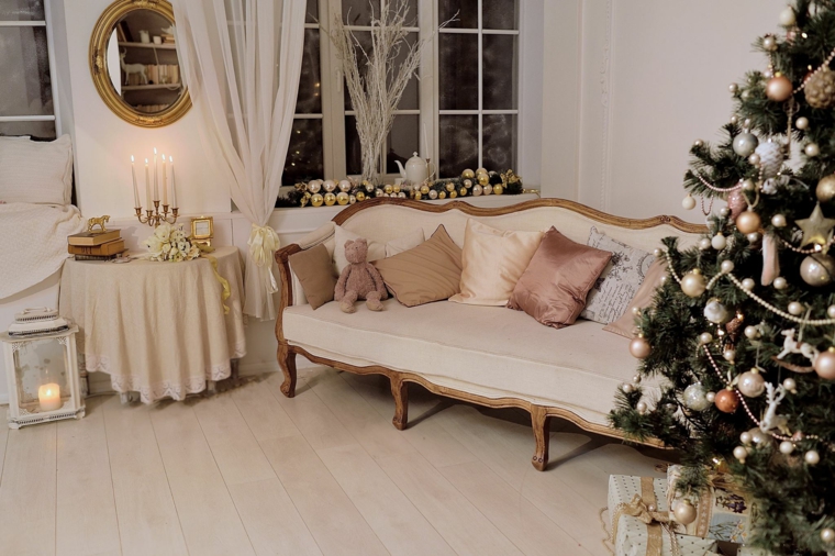 blanca navidad decoracion moderna arbol navidad ideas