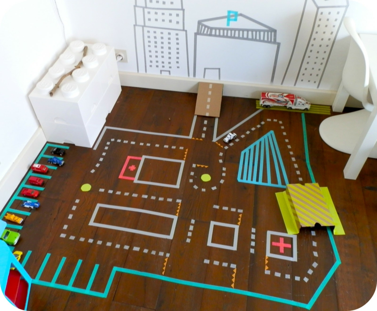 circuito infantil de washi tape