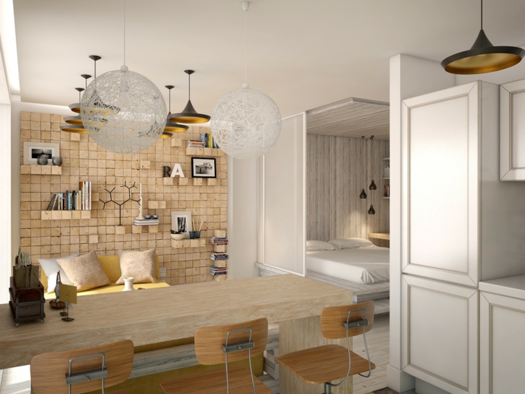 comedor moderno con pared de acento de madera comedor moderno pared acento madera