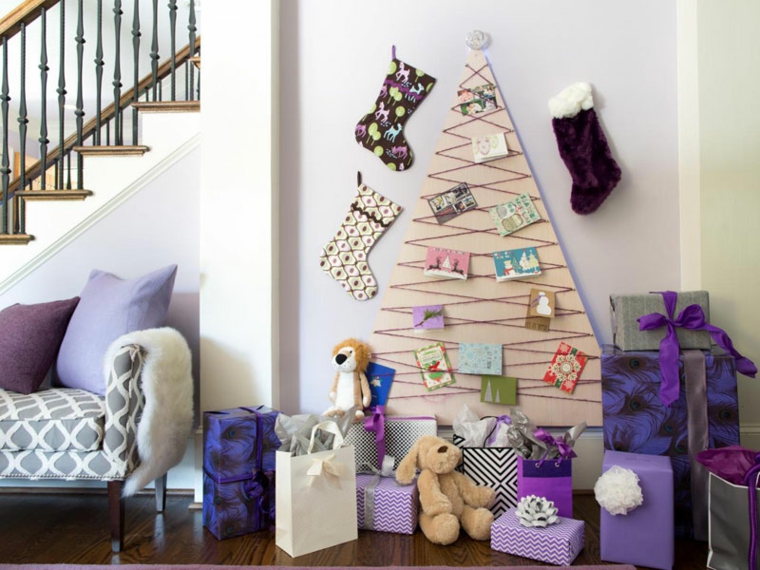 decorar abeto plano purpura