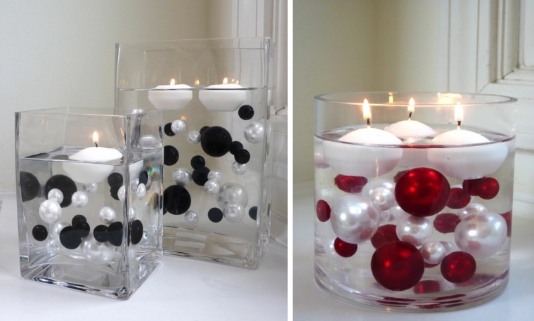 decoración con velas original