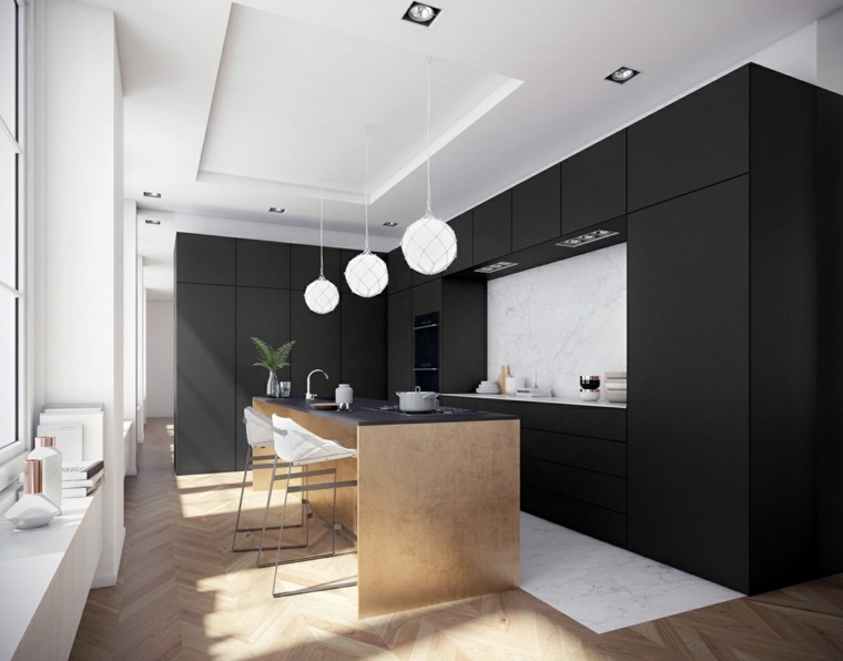 disenar cocina muebles isla color original ideas