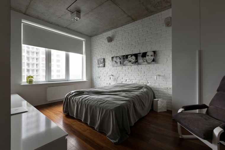 diseno de interiores accentos hormigon dormitorio ideas