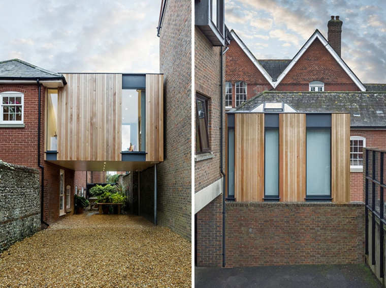 diseño moderno casa jardin Adam Knibb Architects