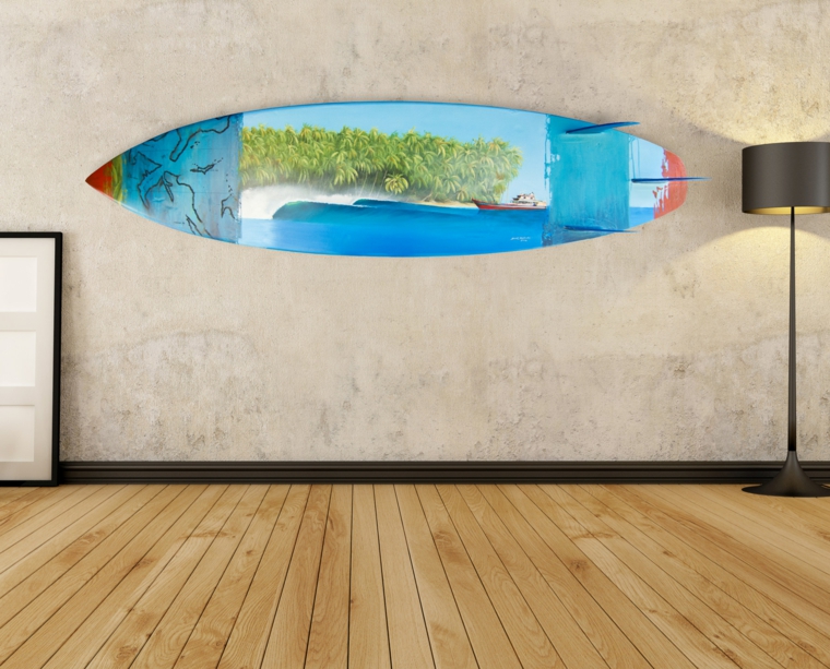 Tablas de surf para decorar el interior de casa