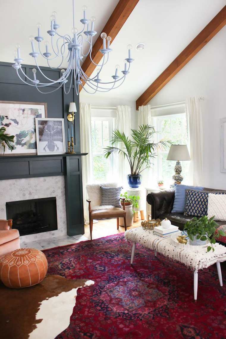 estilo bohemio decoracion interiores alfombras ideas