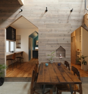 Acentos de madera para interiores modernos