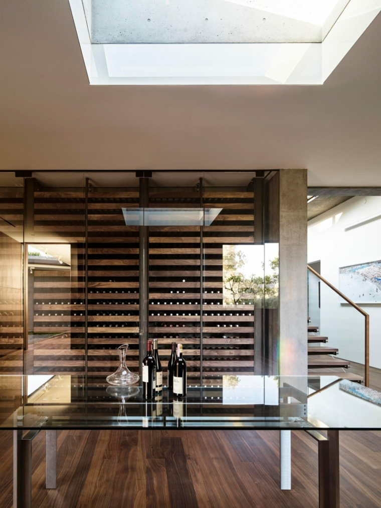 suelos de madera en tono oscuro madera cristas especiales moderno sillones