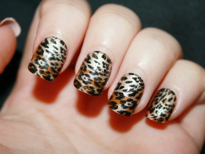 leopardos inspiraciones animales manicura leopardos casas efectos manos
