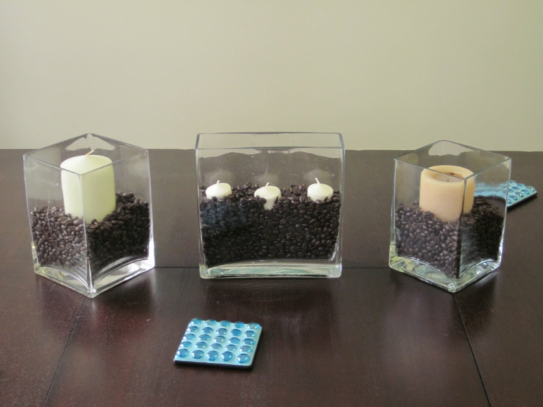 mesa con velas interior