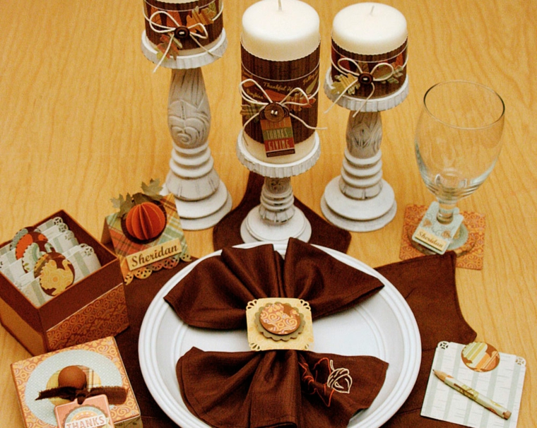 mesa con velas