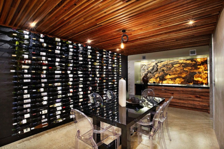 onix piedra diseno interiores pared vino ideas