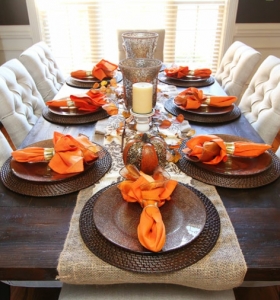 Ideas para decorar la mesa en otoño - 12 diseños originales