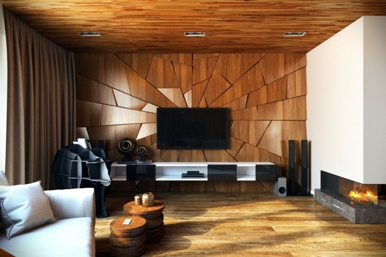 original pared interior diseno madera