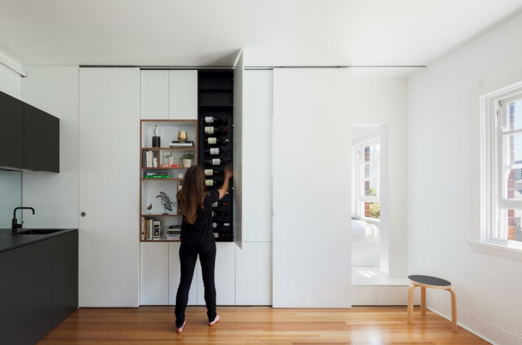 darlinghurst apartmento mueble modular blanco 