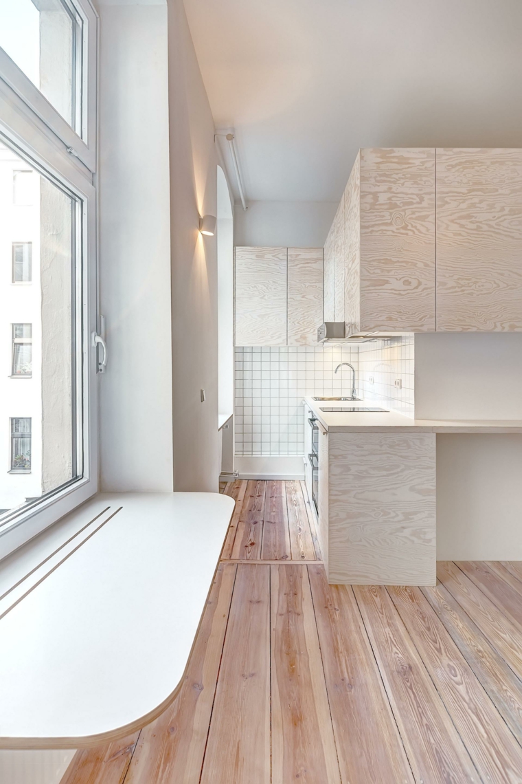 apartamento berlin cocina madera blanco