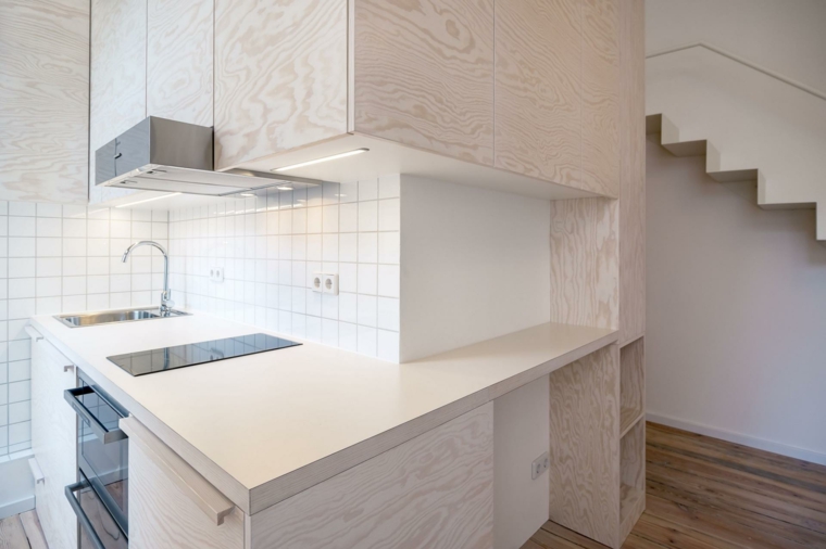apartamento pequeño berlin cocina moderna