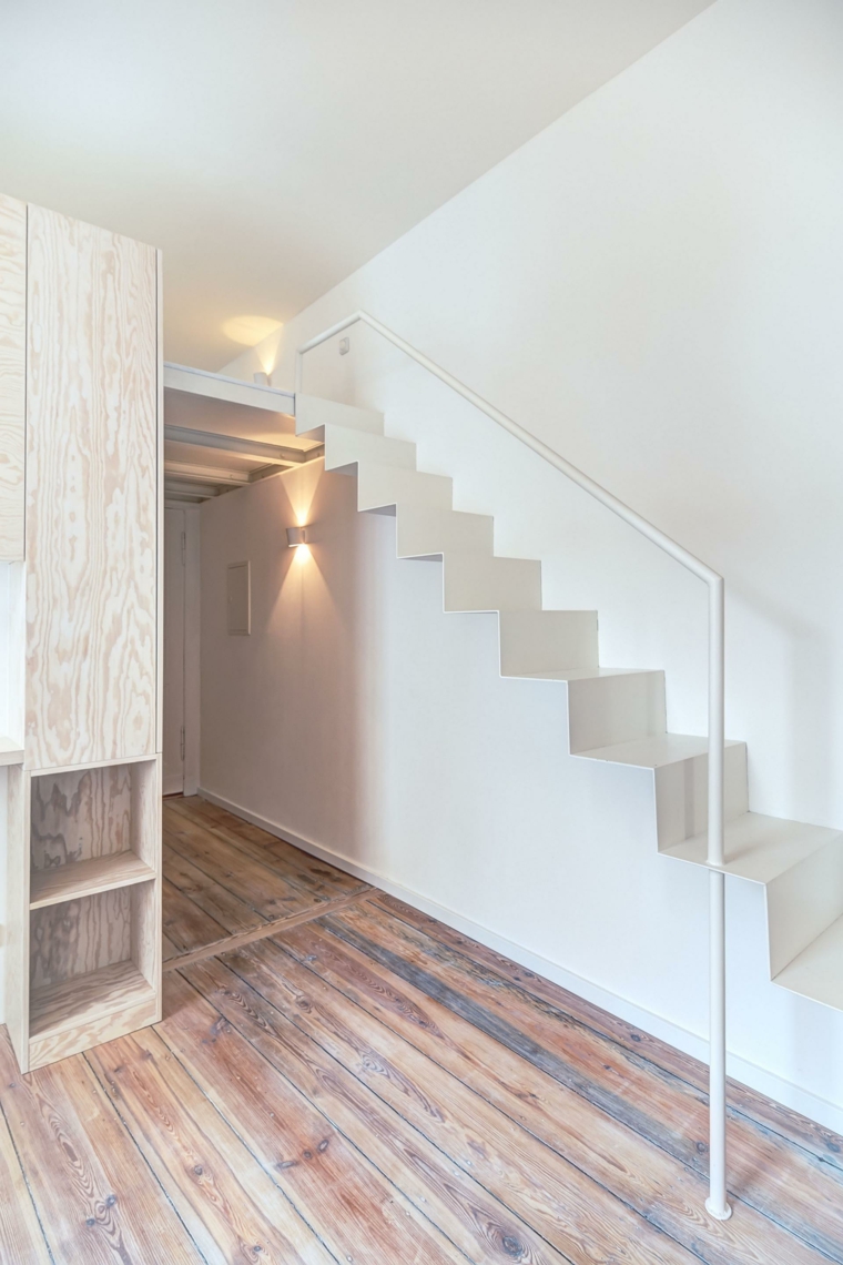 apartamento berlin escaleras modernas blancas