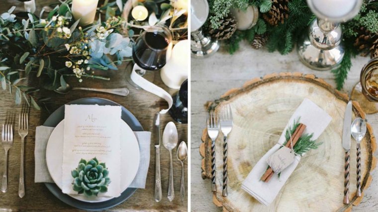 bodas originales invierno decoracion mesa estilo ideas