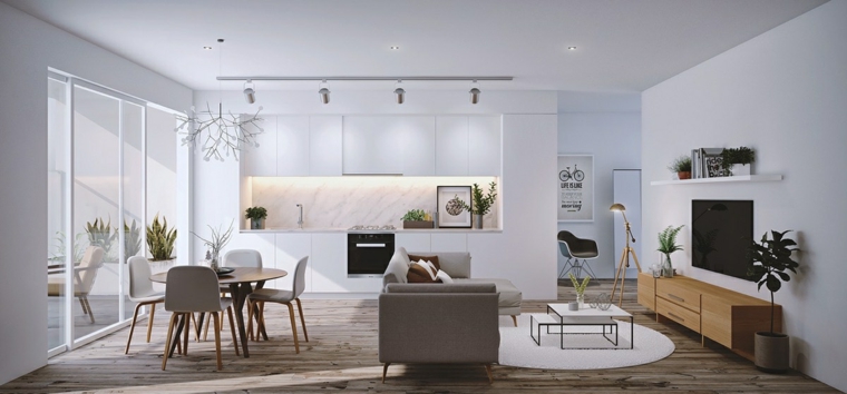 bonita cocina moderna blanca